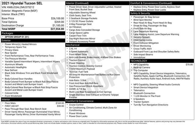 2021 Hyundai TUCSON SEL