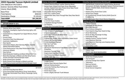2023 Hyundai TUCSON HYBRID Limited