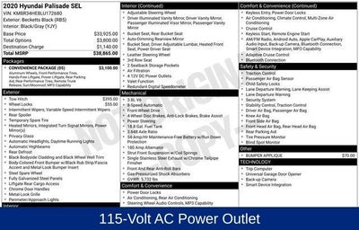 2020 Hyundai PALISADE SEL