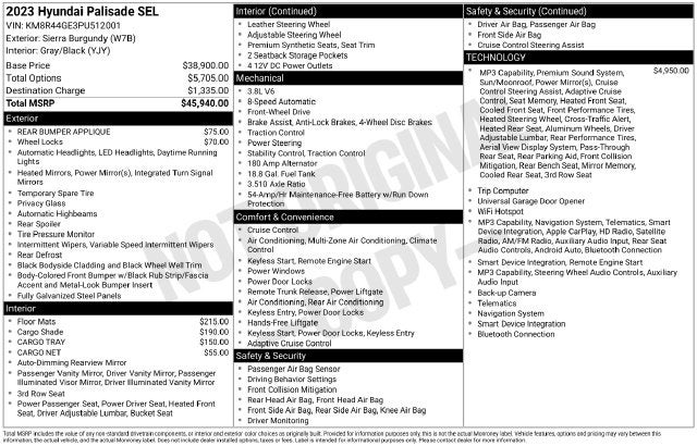 2023 Hyundai PALISADE SEL