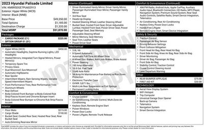2023 Hyundai PALISADE Limited