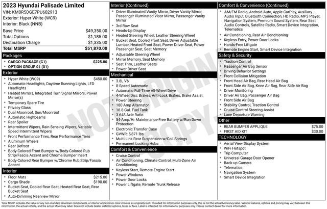 2023 Hyundai PALISADE Limited