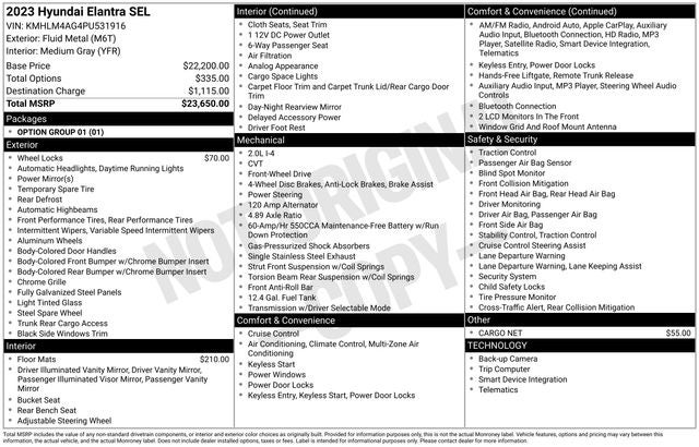 2023 Hyundai ELANTRA SEL