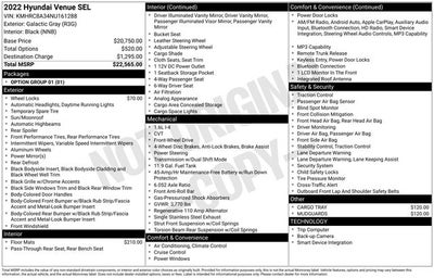 2022 Hyundai VENUE SEL