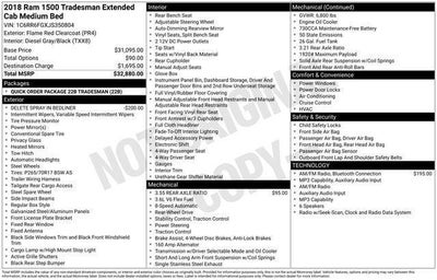 2018 RAM 1500 Tradesman Quad Cab 4x2 6'4' Box