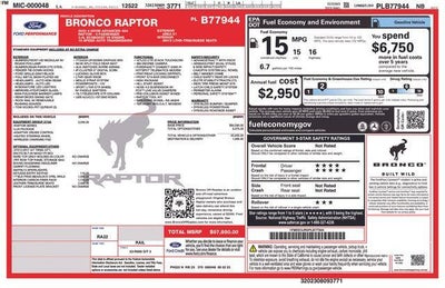 2023 Ford Bronco Raptor