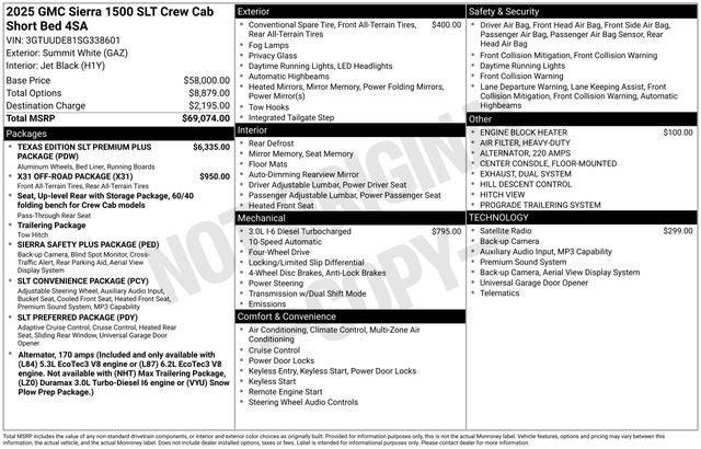 2025 GMC Sierra 1500 SLT