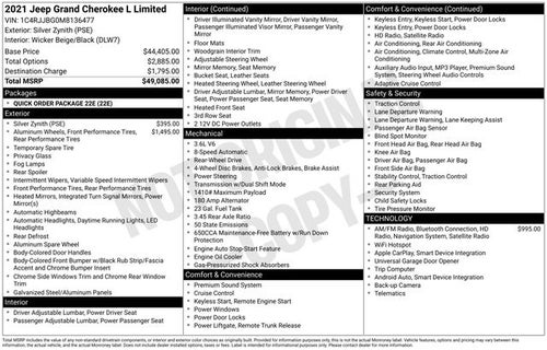 2021 Jeep Grand Cherokee L Limited