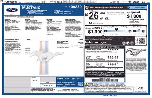 2026 Ford Mustang EcoBoost Premium