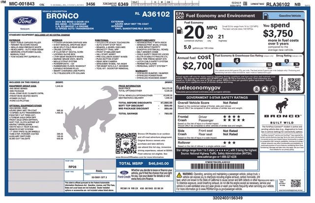 2024 Ford Bronco Big Bend