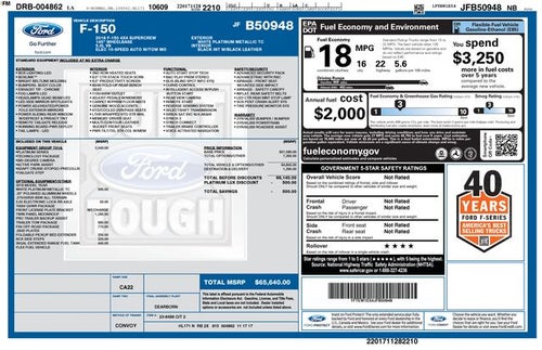 2018 Ford F-150 Platinum