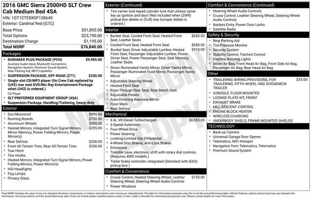 2016 GMC Sierra 2500HD SLT