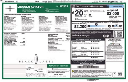 2023 Lincoln Aviator Black Label Premium