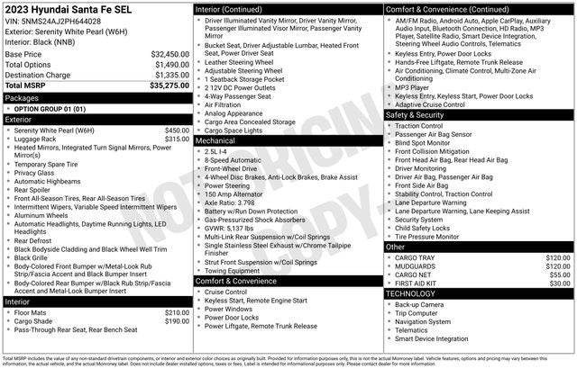 2023 Hyundai SANTA FE SEL