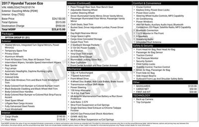 2017 Hyundai TUCSON Eco