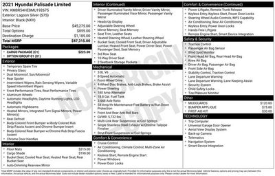 2021 Hyundai PALISADE Limited