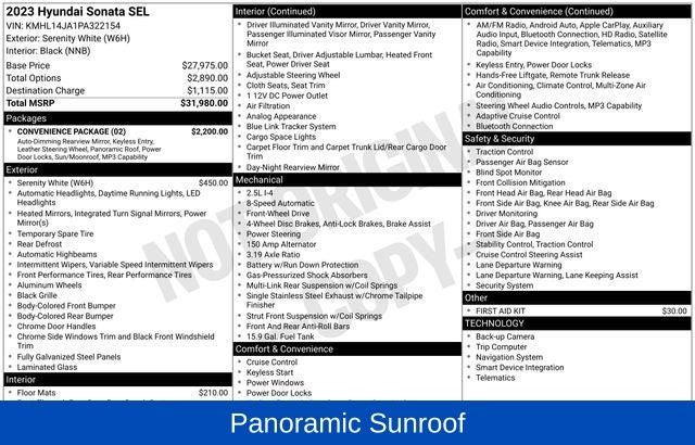 2023 Hyundai SONATA SEL