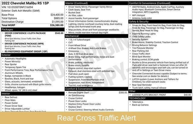 2022 Chevrolet Malibu RS