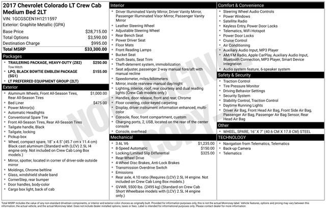 2017 Chevrolet Colorado LT