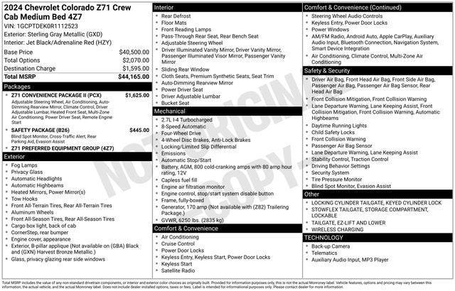 2024 Chevrolet Colorado Z71