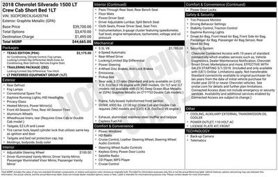 2018 Chevrolet Silverado 1500 LT LT1