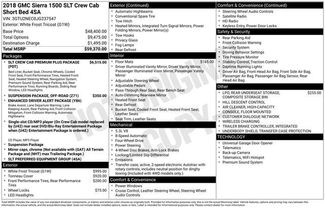 2018 GMC Sierra 1500 SLT
