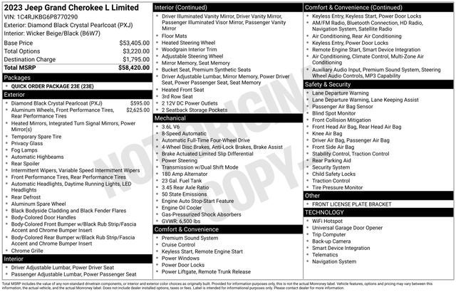 2023 Jeep Grand Cherokee L Limited