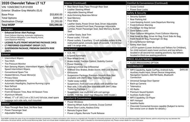 2020 Chevrolet Tahoe LT