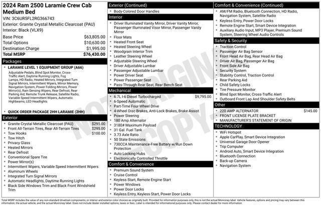 2024 RAM 2500 Laramie