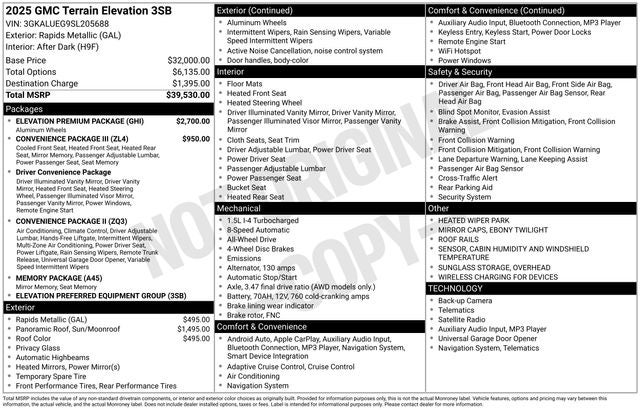 2025 GMC Terrain Elevation