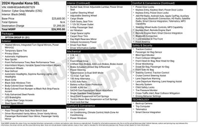 2024 Hyundai KONA SEL