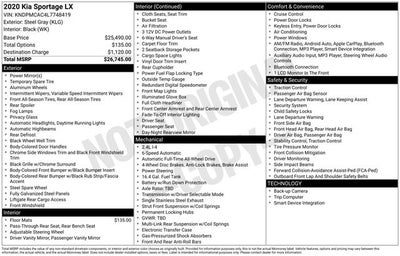 2020 Kia Sportage LX