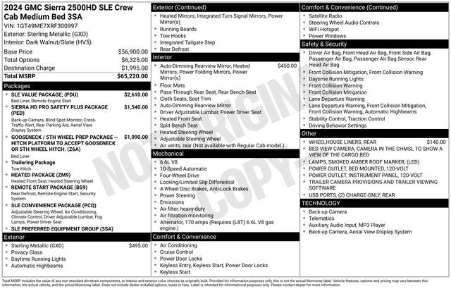 2024 GMC Sierra 2500HD SLE