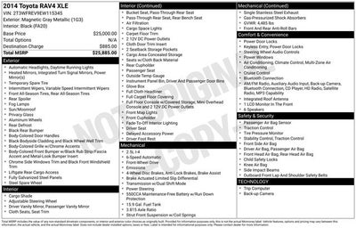 2014 Toyota RAV4 XLE