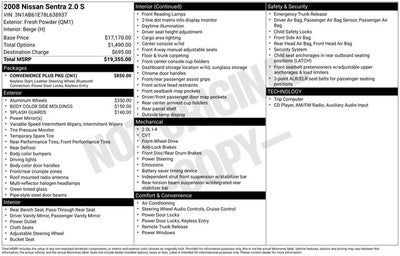 2008 Nissan Sentra 2.0 S