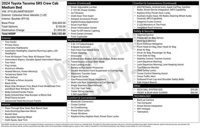 2024 Toyota Tacoma SR5