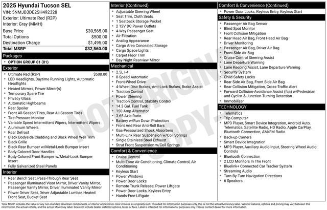 2025 Hyundai TUCSON SEL