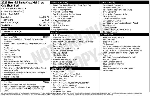 2025 Hyundai SANTA CRUZ XRT