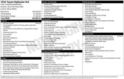 2024 Toyota Highlander XLE