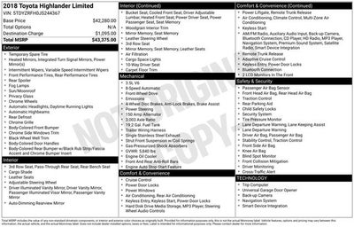 2018 Toyota Highlander Limited