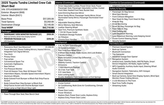 2025 Toyota Tundra Limited