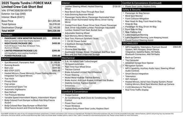 2025 Toyota Tundra Hybrid Limited