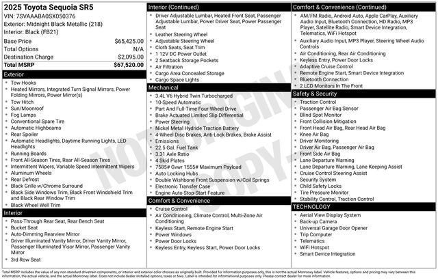 2025 Toyota Sequoia Base