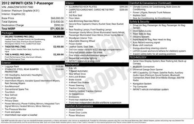 2012 INFINITI QX56 Base
