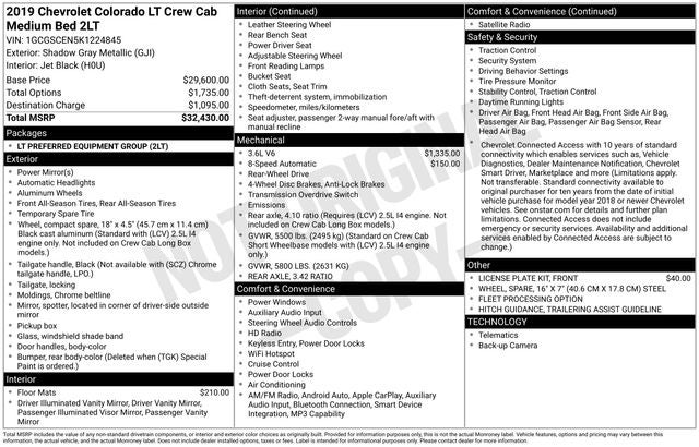 2019 Chevrolet Colorado LT