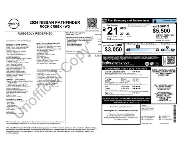 2024 Nissan Pathfinder Rock Creek