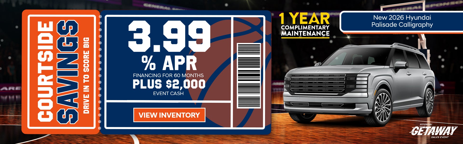 New 2026 Hyundai Palisade 3.99% APR All Star Hyundai