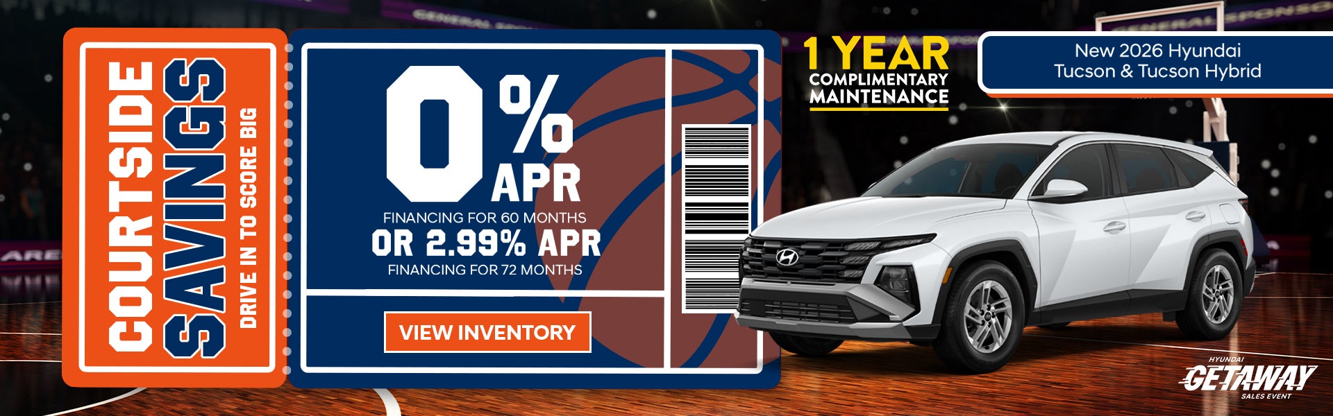 New 2026 Hyundai Tucson 0% APR financing or 2.99% APR