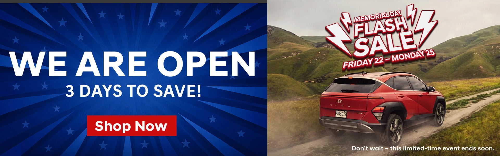 MEMORIAL DAY FLASH SALE