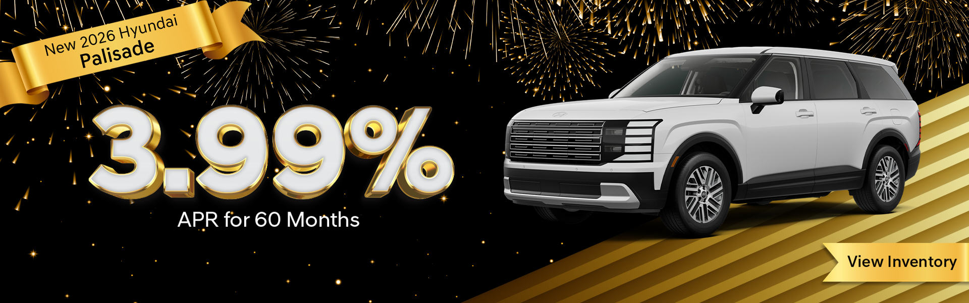 2026 Hyundai Palisade 3.99% APR for 60 months at All Star Hy